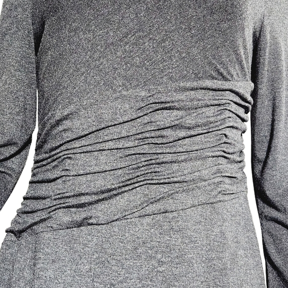 ADRIANNA Papell Sheath Dress With Ruched Waist and Sleeve Size 10 - Picture 9 of 11